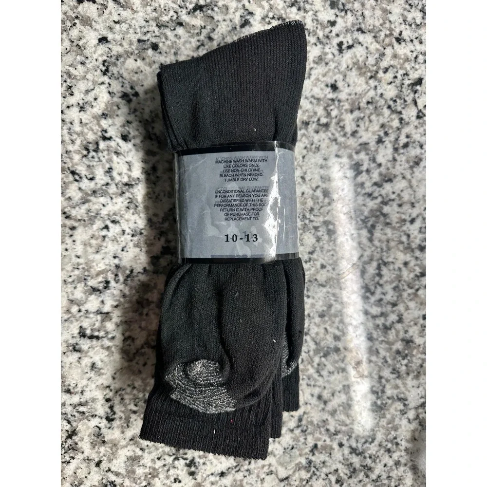 Winchester‎ Rugged Wear Black Crew Socks 10-13 3 Pack